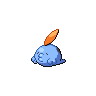 Gulpin — mały pikselowy sprite w wariancie shiny