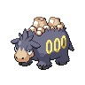 Camerupt — mały pikselowy sprite w wariancie shiny