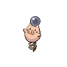 Spoink — mały pikselowy sprite w wariancie shiny