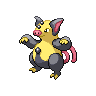Grumpig — mały pikselowy sprite w wariancie shiny