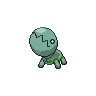 Trapinch — mały pikselowy sprite w wariancie shiny