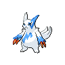 Zangoose — mały pikselowy sprite w wariancie shiny