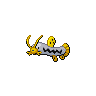 Barboach — mały pikselowy sprite w wariancie shiny
