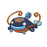 Whiscash — mały pikselowy sprite w wariancie shiny