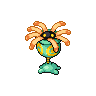 Lileep — mały pikselowy sprite w wariancie shiny