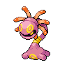 Cradily — mały pikselowy sprite w wariancie shiny
