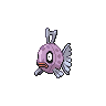 Feebas — mały pikselowy sprite w wariancie shiny