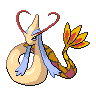 Milotic — mały pikselowy sprite w wariancie shiny