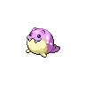Spheal — mały pikselowy sprite w wariancie shiny