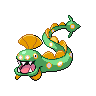 Huntail — mały pikselowy sprite w wariancie shiny