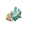Relicanth — mały pikselowy sprite w wariancie shiny