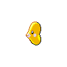 Luvdisc — mały pikselowy sprite w wariancie shiny