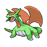 Salamence — mały pikselowy sprite w wariancie shiny