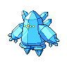 Regice — mały pikselowy sprite w wariancie shiny