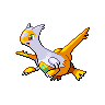 Latias — mały pikselowy sprite w wariancie shiny