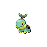 Turtwig — mały pikselowy sprite w wariancie shiny