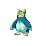 Prinplup — mały pikselowy sprite w wariancie shiny