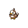 Starly — mały pikselowy sprite w wariancie shiny