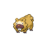 Bidoof — mały pikselowy sprite w wariancie shiny