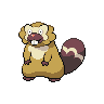 Bibarel — mały pikselowy sprite w wariancie shiny