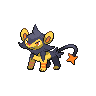 Luxio — mały pikselowy sprite w wariancie shiny