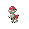 Cranidos — mały pikselowy sprite w wariancie shiny