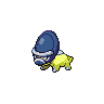 Shieldon — mały pikselowy sprite w wariancie shiny