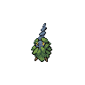 Burmy — mały pikselowy sprite w wariancie shiny
