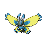 Mothim — mały pikselowy sprite w wariancie shiny