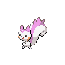 Pachirisu — mały pikselowy sprite w wariancie shiny