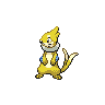 Buizel — mały pikselowy sprite w wariancie shiny