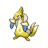 Floatzel — mały pikselowy sprite w wariancie shiny