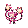 Ambipom — mały pikselowy sprite w wariancie shiny