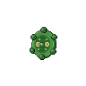 Bronzor — mały pikselowy sprite w wariancie shiny