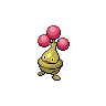 Bonsly — mały pikselowy sprite w wariancie shiny
