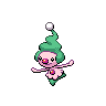 Mime Jr. — mały pikselowy sprite w wariancie shiny