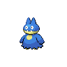 Munchlax — mały pikselowy sprite w wariancie shiny