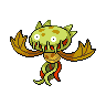 Carnivine — mały pikselowy sprite w wariancie shiny