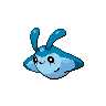 Mantyke — mały pikselowy sprite w wariancie shiny