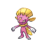 Weavile — mały pikselowy sprite w wariancie shiny