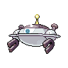 Magnezone — mały pikselowy sprite w wariancie shiny