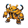 Electivire — mały pikselowy sprite w wariancie shiny