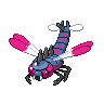 Yanmega — mały pikselowy sprite w wariancie shiny