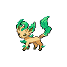 Leafeon — mały pikselowy sprite w wariancie shiny