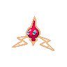 Rotom — mały pikselowy sprite w wariancie shiny