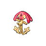 Mesprit — mały pikselowy sprite w wariancie shiny