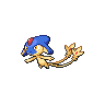 Azelf — mały pikselowy sprite w wariancie shiny