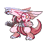 Palkia — mały pikselowy sprite w wariancie shiny