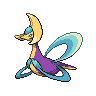 Cresselia — mały pikselowy sprite w wariancie shiny