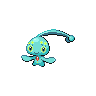 Manaphy — mały pikselowy sprite w wariancie shiny